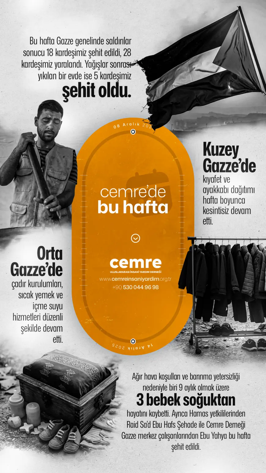 Cemre'de Aralık İkinci Hafta : Kış Yardımları Başlıyor